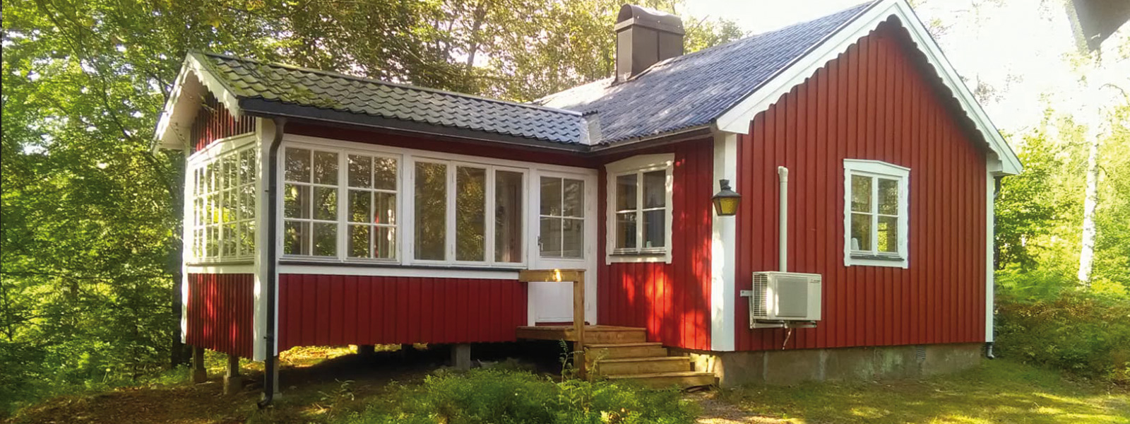 Typisches schwedisches Holzhaus. Göttinnen-Retreat in Südschweden, Meditation, Yoga, Entspannung